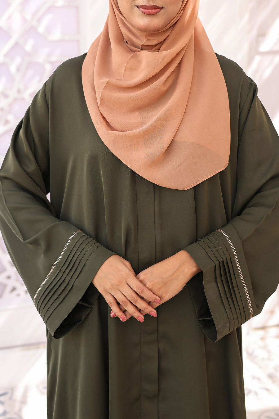 Zaynab Abaya - Olive Green