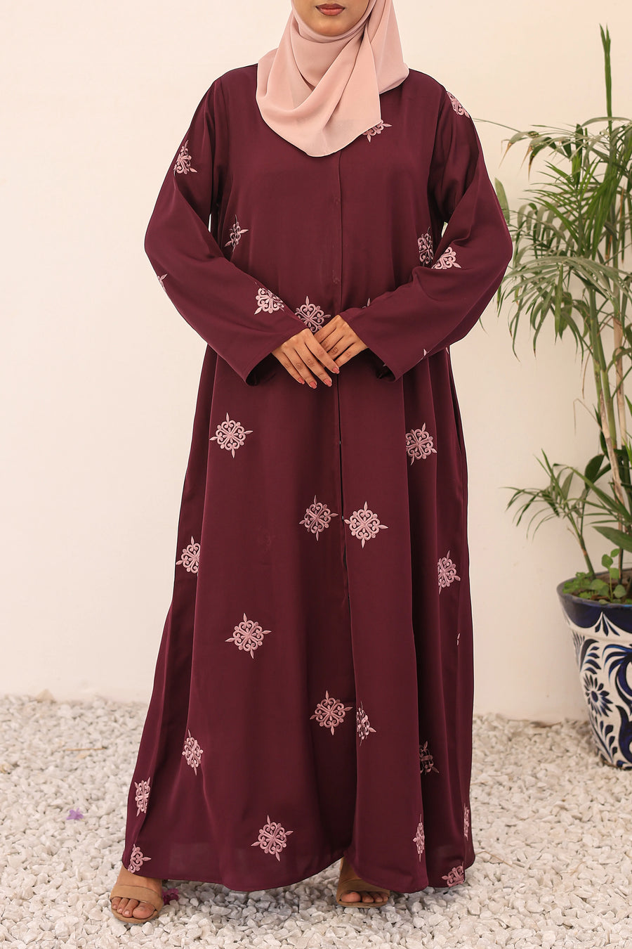 Zahra Abaya - Maroon