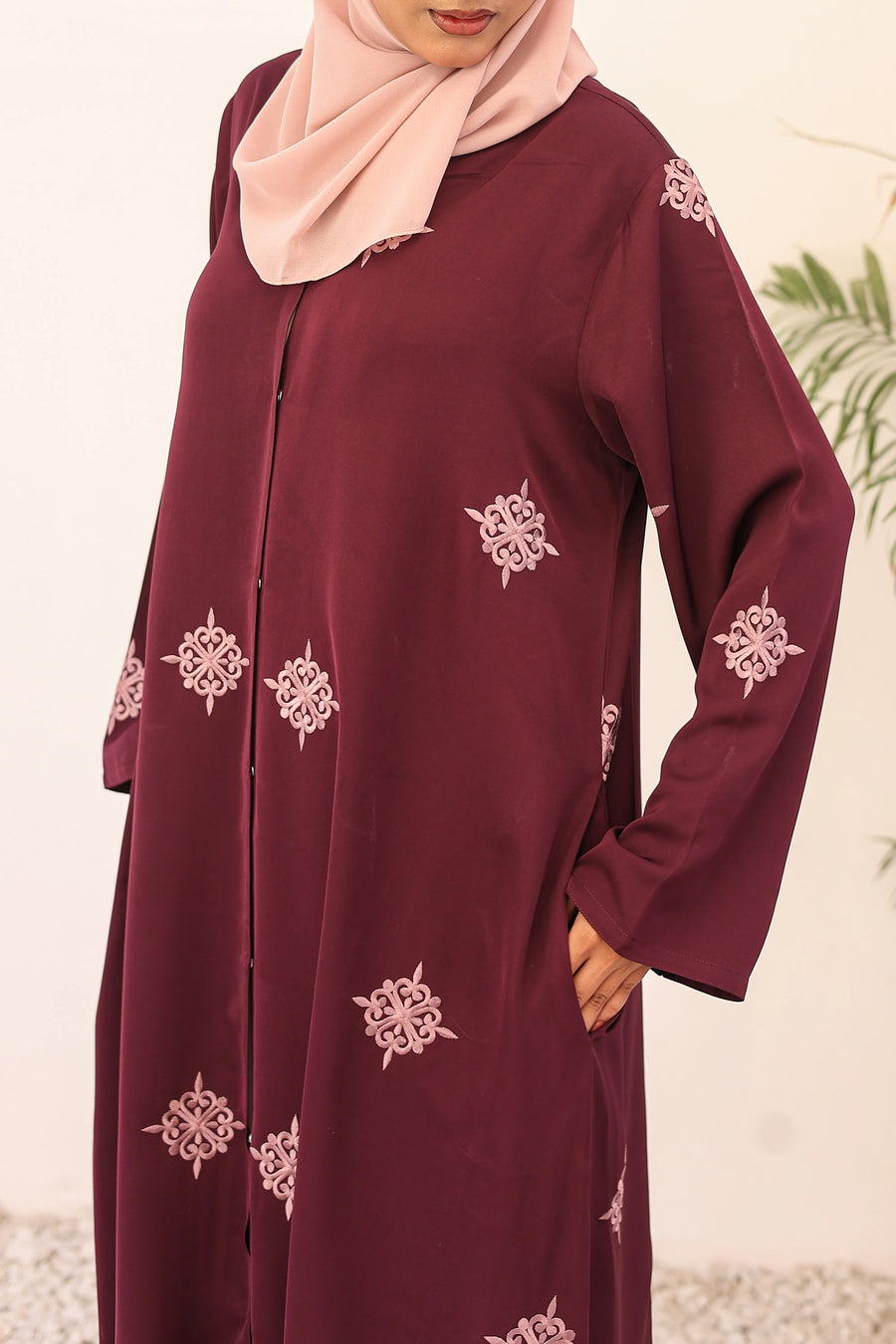 Zahra Abaya - Maroon