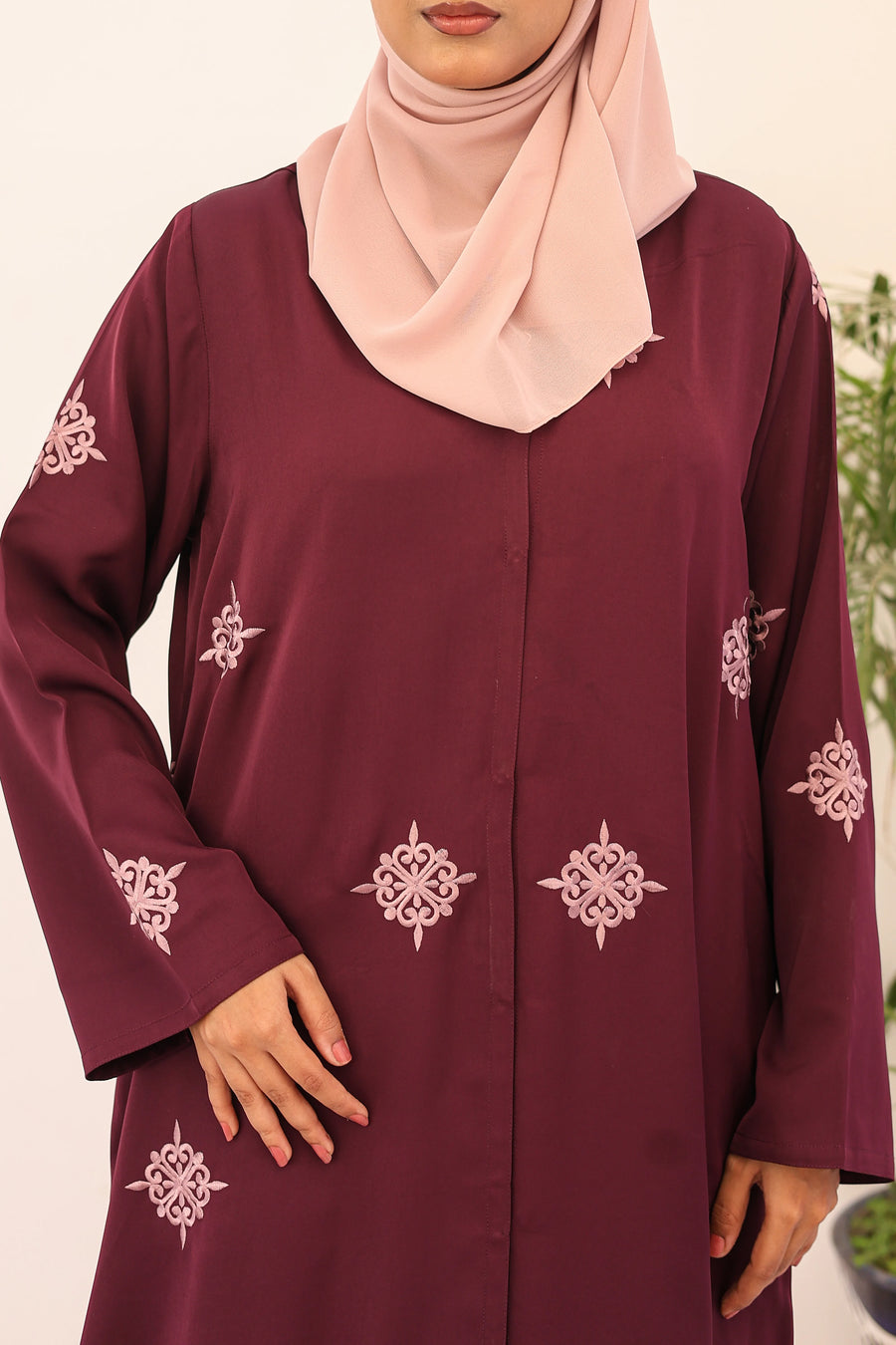 Zahra Abaya - Maroon